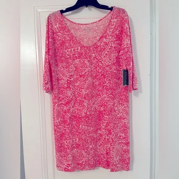 Lilly Pulitzer Dresses | Nwt Hot Pink Lilly Pulitzer Casual Dress | Color: Pink/White | Size: M | Sjmcmillan15's Closet Lilly Pulitzer Dresses | Nwt Hot Pink Lilly Pulitzer Casual Dress | Color: Pink/White | Size: M | Sjmcmillan15's Closet